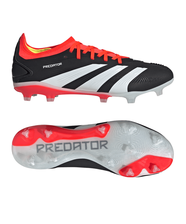 adidas Predator Pro FG Solar Energy Schwarz Weiss Rot