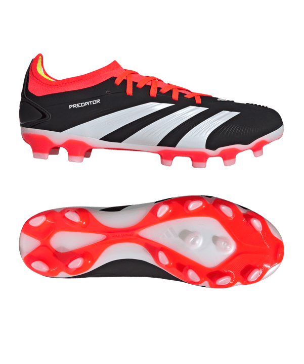 adidas Predator Pro MG Solar Energy Schwarz Weiss Rot