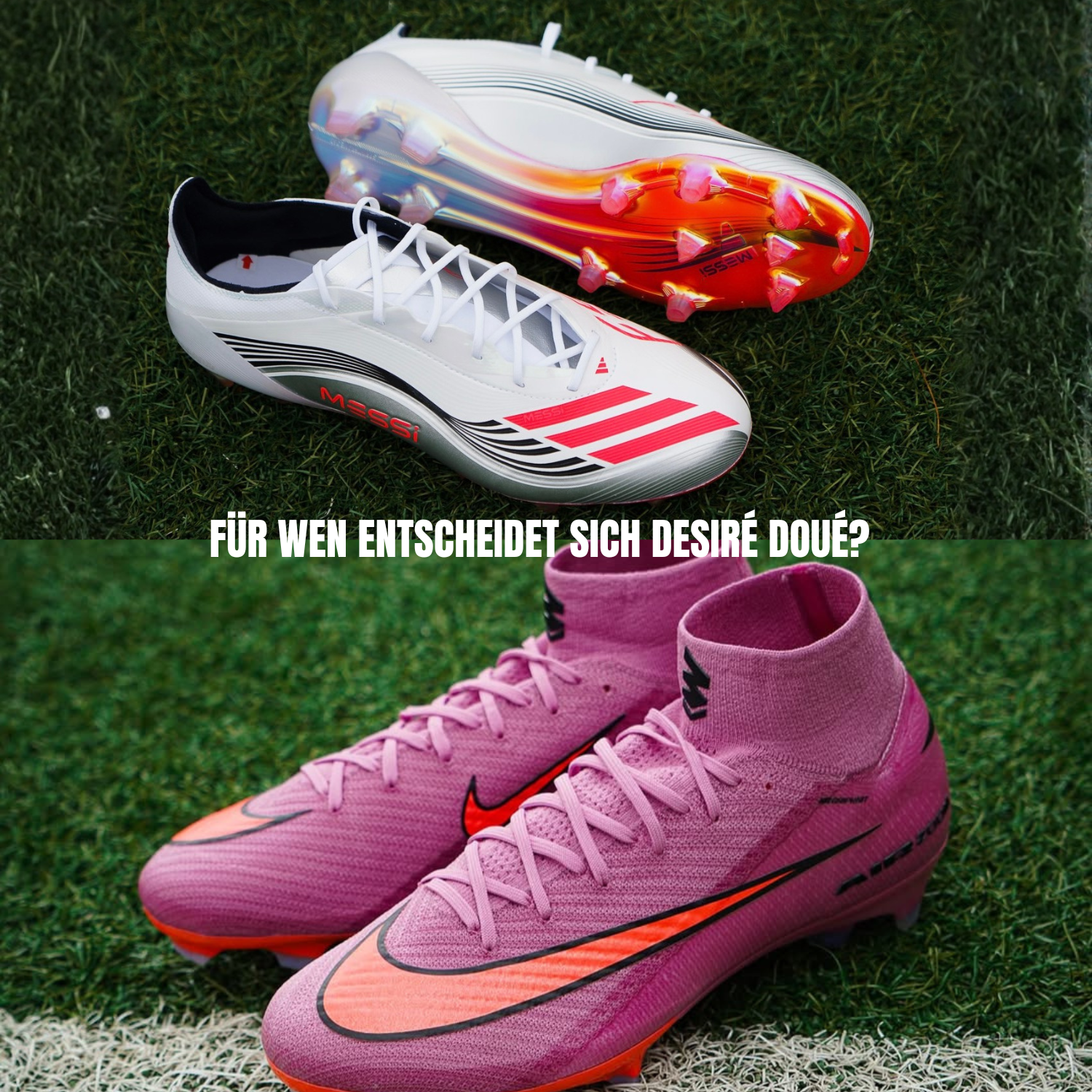 Welchen Fußballschuh trägt Désiré Doué?