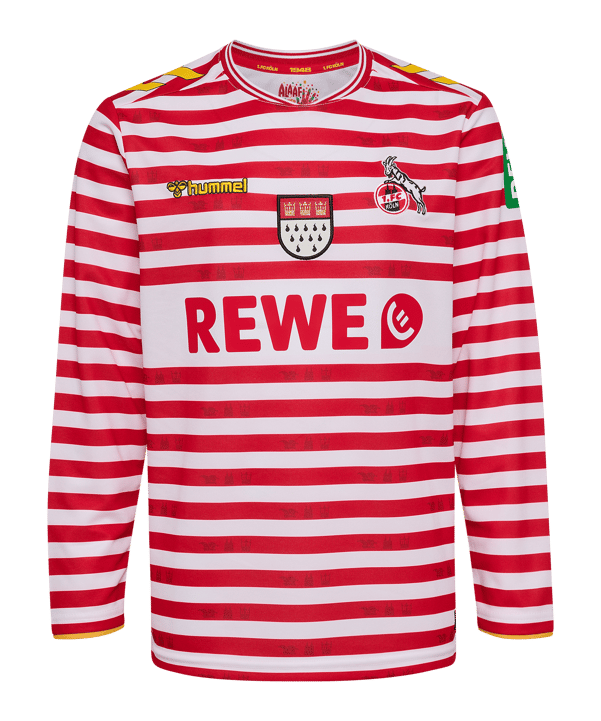 Hummel 1. FC Köln Karneval Trikot Langarm 2025/2026 Kids Weiß F9402