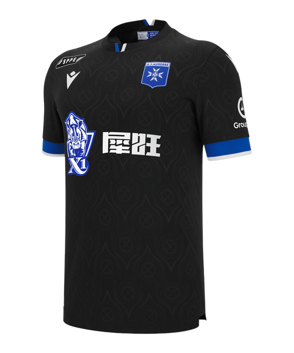 Macron AJ Auxerre Trikot Away 2025/2026 Schwarz