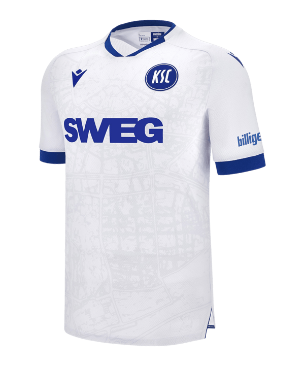 Macron Karlsruher SC Trikot Away 2025/2026 Weiß