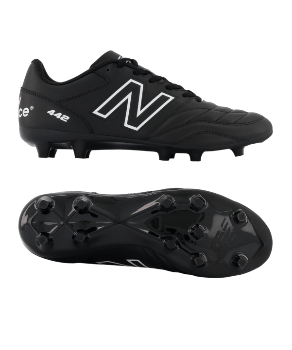 New Balance 442 V2 Academy FG Black Out Schwarz FBK2