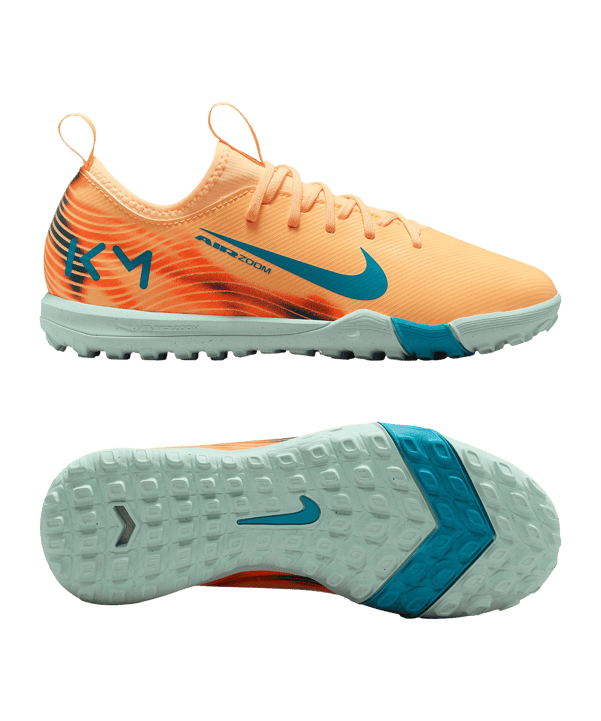 Nike Jr Air Zoom Mercurial Vapor XVI Academy TF Kylian Mbappe Signature Kids Orange F801