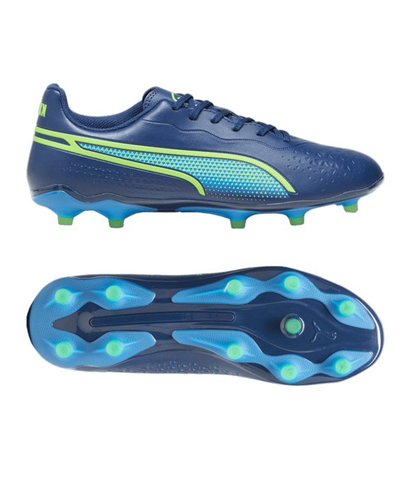 PUMA KING Match FG/AG Gear Up Blau Grün F02