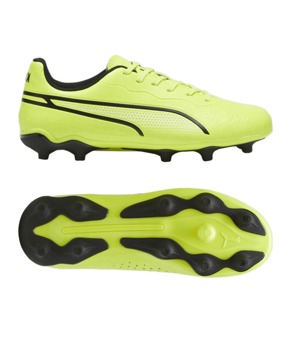 PUMA KING Match FG/AG Phenomenal Jr Kids Gelb Schwarz F04