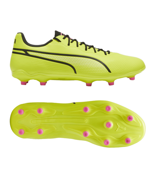 PUMA KING Pro FG/AG Phenomenal Gelb Schwarz Pink F05