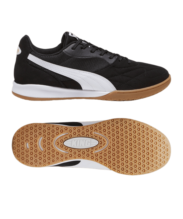 PUMA KING Top IT Halle Schwarz Weiss Gold F01