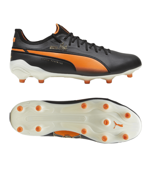 PUMA KING Ultimate Cruyff FG/AG Schwarz Weiss F01