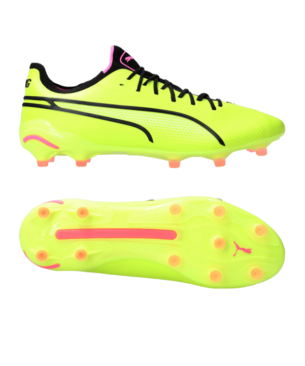PUMA KING Ultimate FG/AG Phenomenal Damen Gelb Schwarz Pink F04