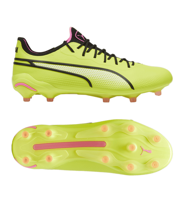 PUMA KING Ultimate FG/AG Phenomenal Gelb Schwarz Pink F06