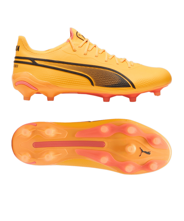PUMA KING Ultimate FG/AG The Forever Faster Orange Schwarz F08