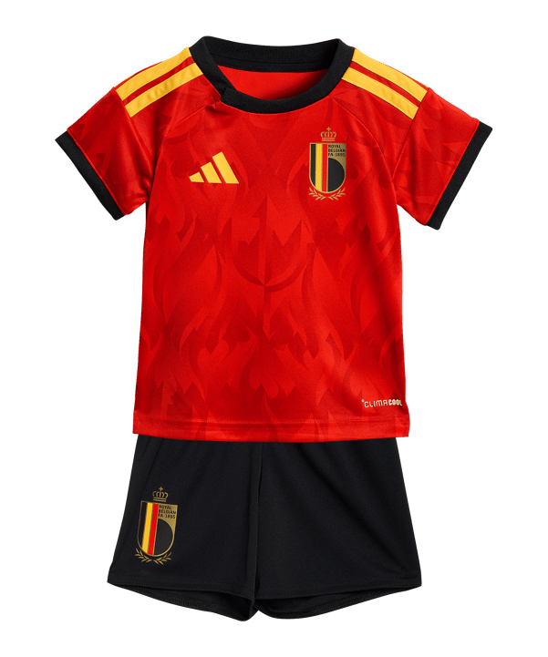 adidas Belgien Babykit Trikot Set Home WM 2026 Kids Rot