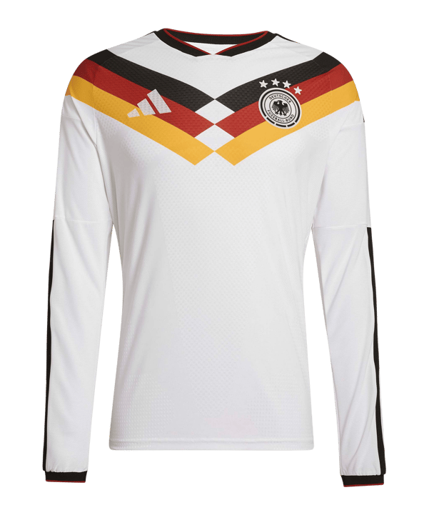 adidas DFB Deutschland Authentic Trikot Langarm Home WM 2026 Weiß