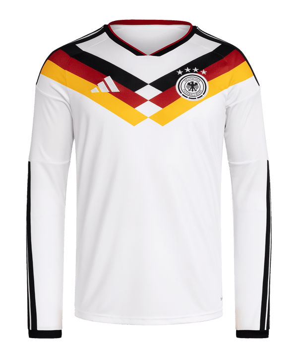 adidas DFB Deutschland Trikot Langarm Home WM 2026 Weiß