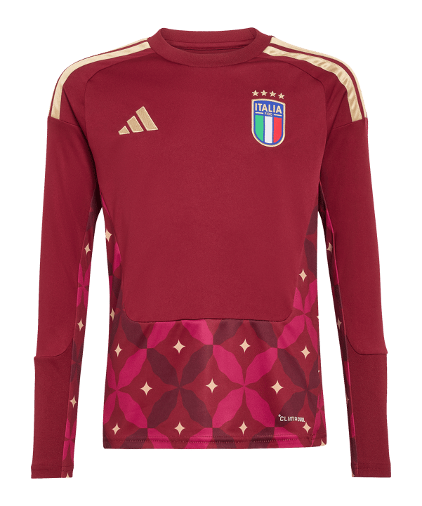 adidas Italien Torwarttrikot Langarm Home WM 2026 Kids Rot
