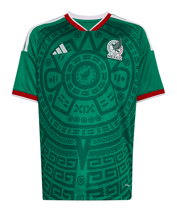 adidas Mexiko Trikot Home WM 2026 Kids Grün