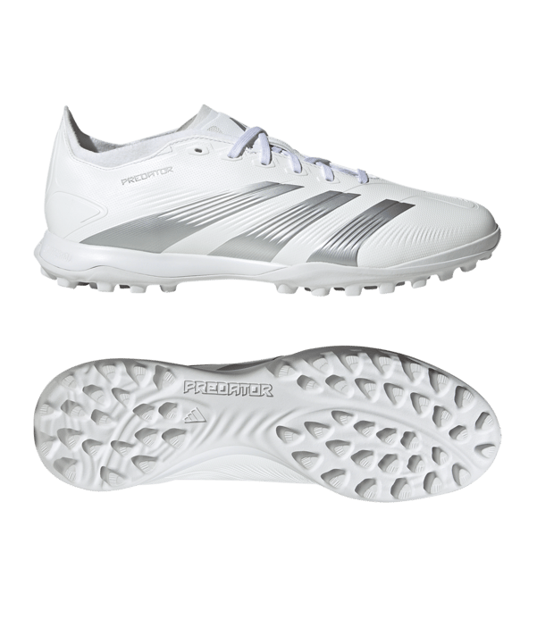 adidas Predator League TF Pearlized Weiss Silber Grau