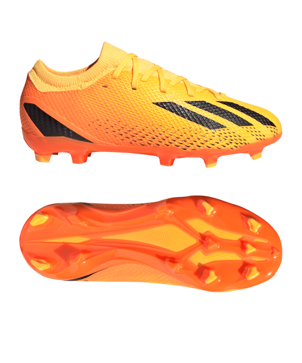adidas X Speedportal.3 FG Heatspawn Kids Orange Gold Schwarz