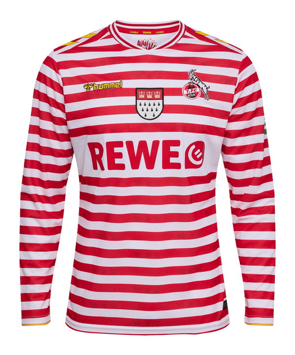 Hummel 1. FC Köln Karneval Trikot Langarm 2025/2026 Weiß F9402