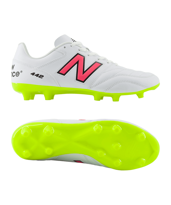 New Balance 442 Academy V2 FG United in FuelCell Weiss FWH2