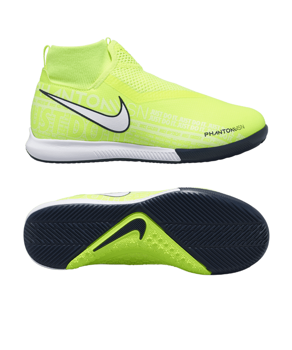 Nike Phantom Vision New Lights Academy DF IC Kids Gelb F717