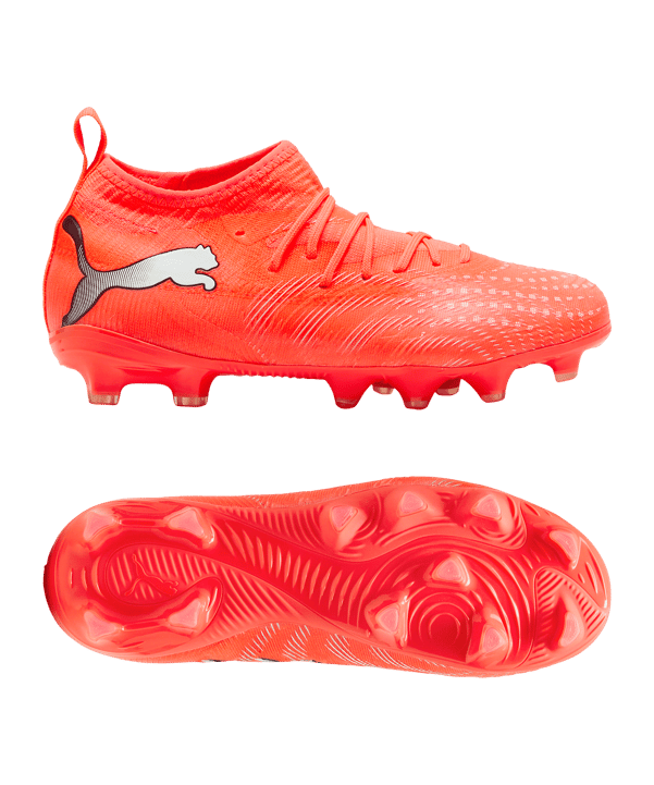 PUMA FUTURE 9 Match FG/AG Unleash Kids Rot F01