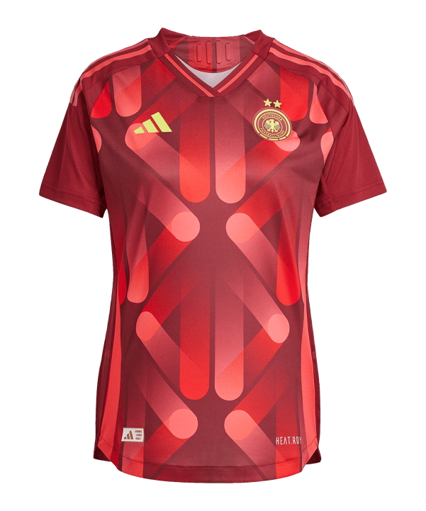 adidas Deutschland Auth. Trikot Away EM 2025 Damen Rot