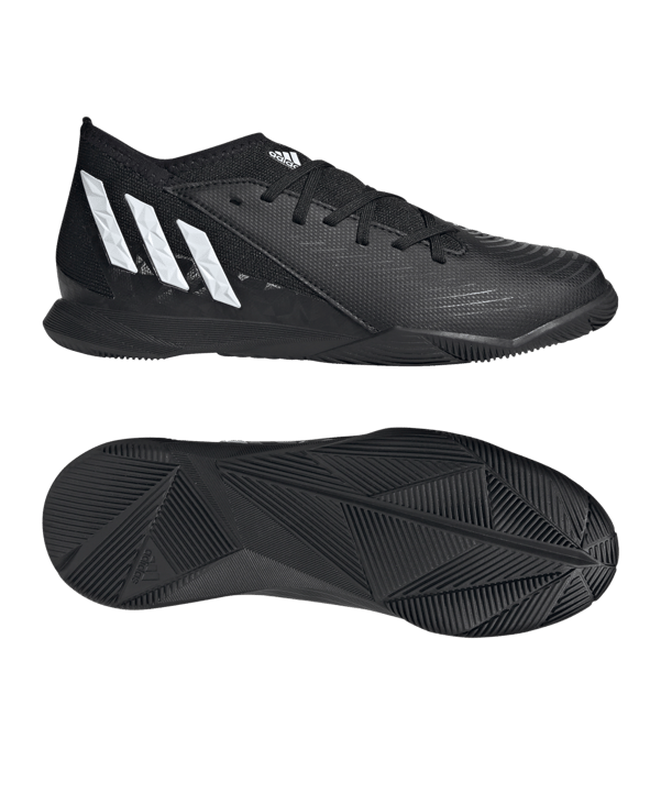 adidas Predator EDGE.3 IN Halle Edge of Darkness J Kids Schwarz