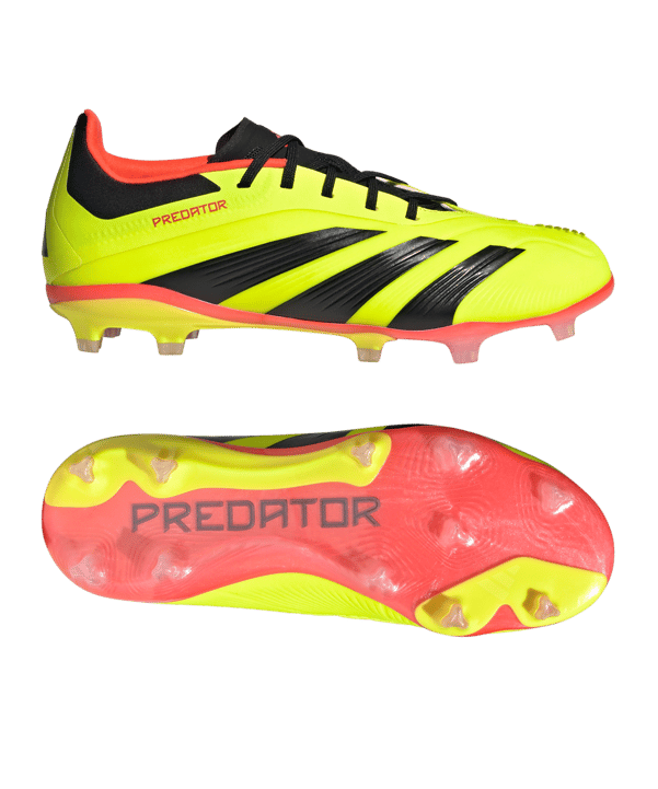 adidas Predator Elite FG Kids Energy Citrus Gelb Schwarz Rot