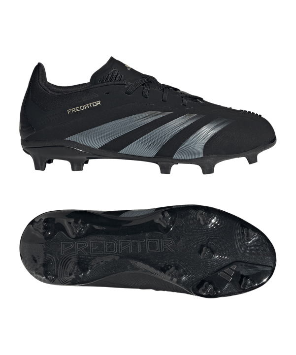 adidas Predator Elite FG Dark Spark Kids Schwarz Grau