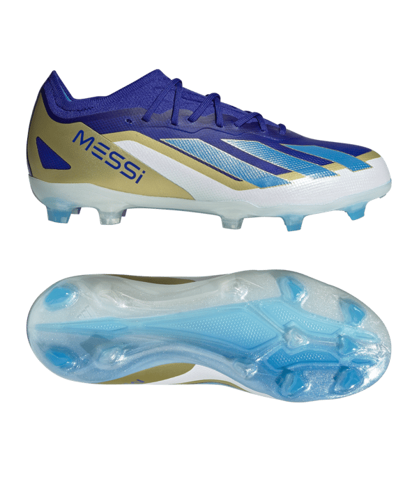 adidas X Crazyfast Elite FG Messi Kids SPARK GEN10S Blau Blau Weiss