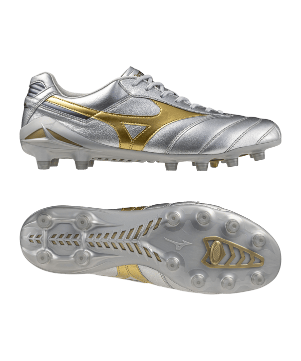 Mizuno Morelia DNA Made in Japan FG Platinum Silver Silber F04