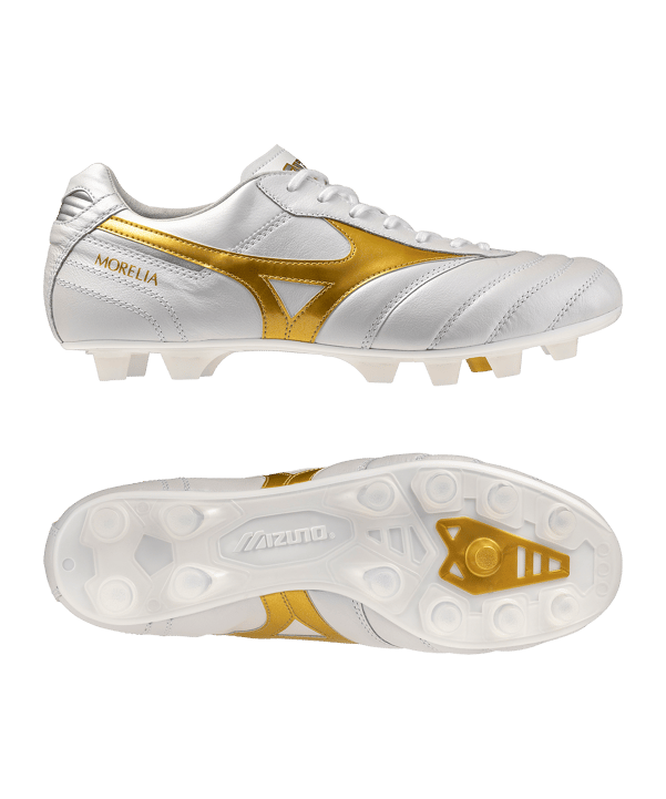 Mizuno Morelia II Japan FG Bright Gold Weiß F50