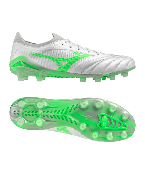 Mizuno Morelia Neo Beta Elite FG Frontier Weiss Grün F37