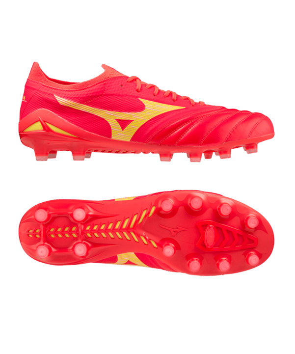 Mizuno Morelia Neo IV FG Release Rot Gelb F64