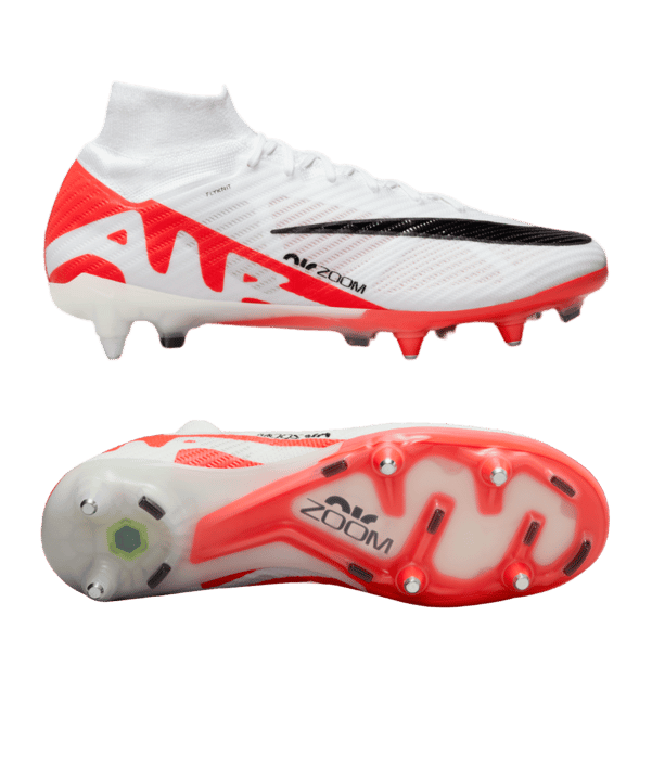 Nike Air Zoom Mercurial Superfly IX Elite SG-Pro AC Ready Rot Weiss Schwarz F600