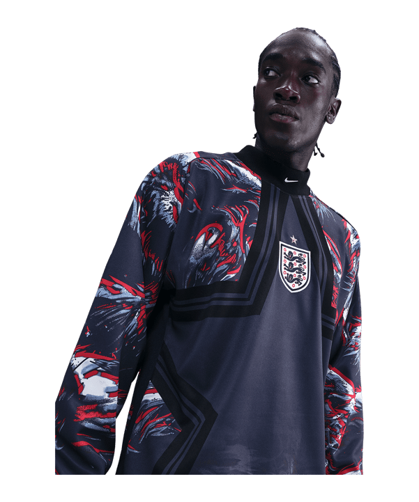 Nike England Authentic Torwarttrikot Langarm Hollywood Schwarz F010