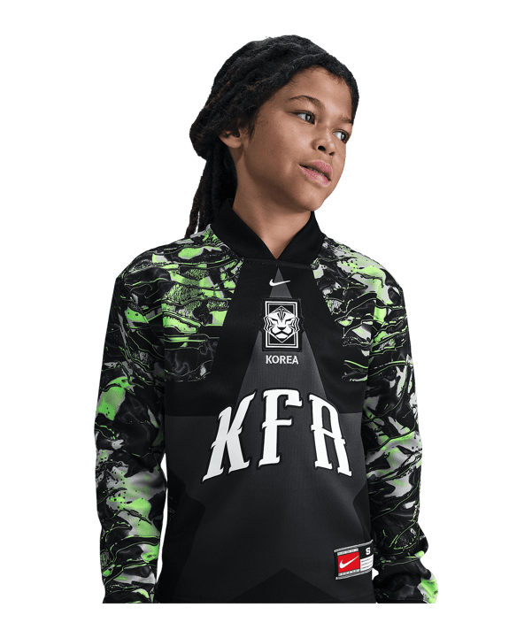 Nike Südkorea Torwarttrikot Langarm Hollywood Kids Schwarz F010