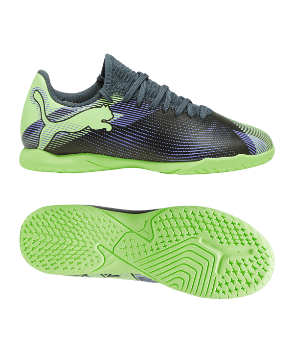 PUMA FUTURE 7 Play IN Lights Out Jr Kids Grau Weiss F03