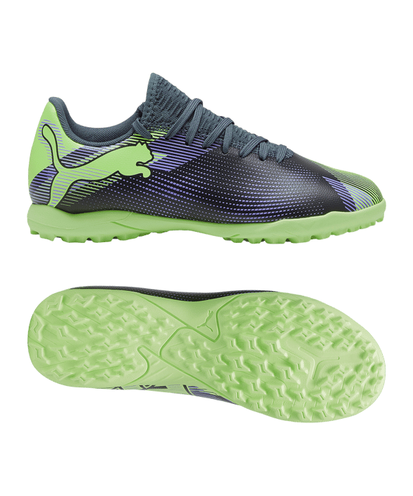 PUMA FUTURE 7 Play TF Lights Out Jr Kids Grau Lila F03