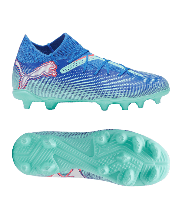 PUMA FUTURE 7 Pro FG/AG Formula Jr Kids Blau Weiss F01