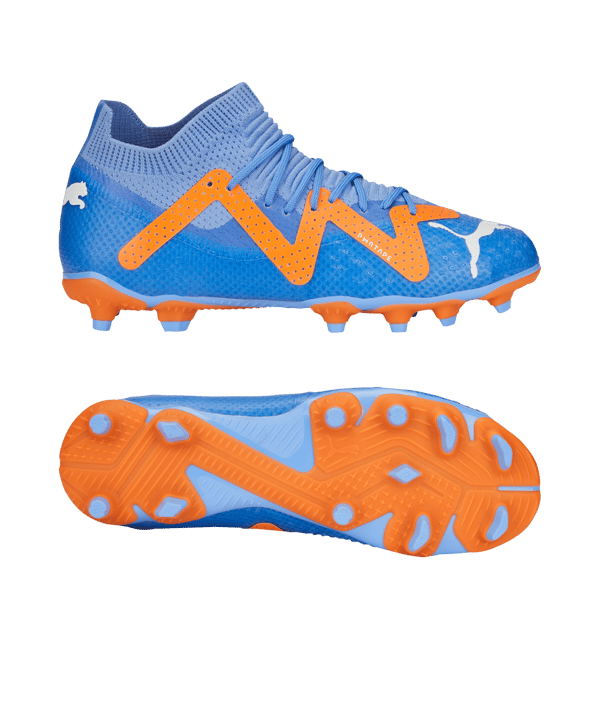 PUMA FUTURE Pro FG/AG Supercharge Kids Blau Orange F01
