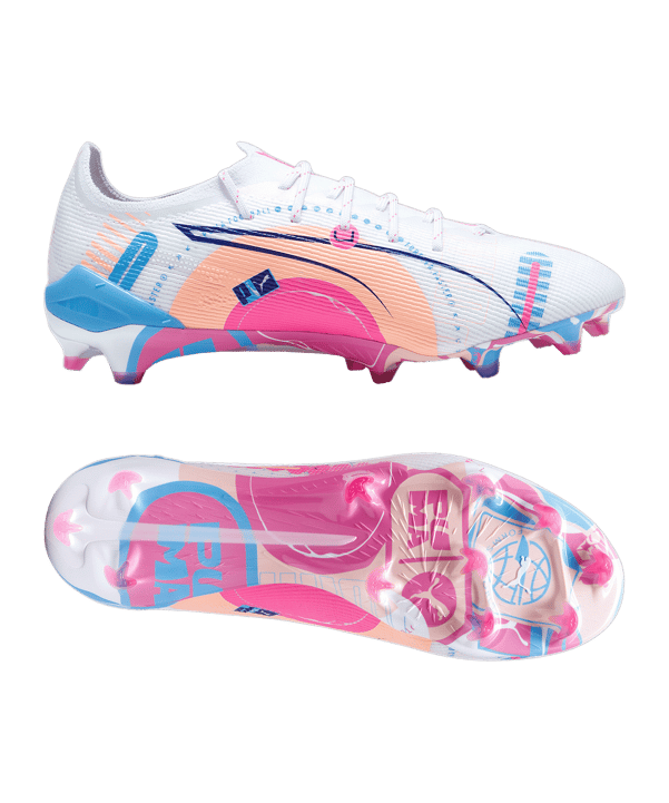 PUMA ULTRA 5 Ultimate FG Volume Up Weiss Blau F01