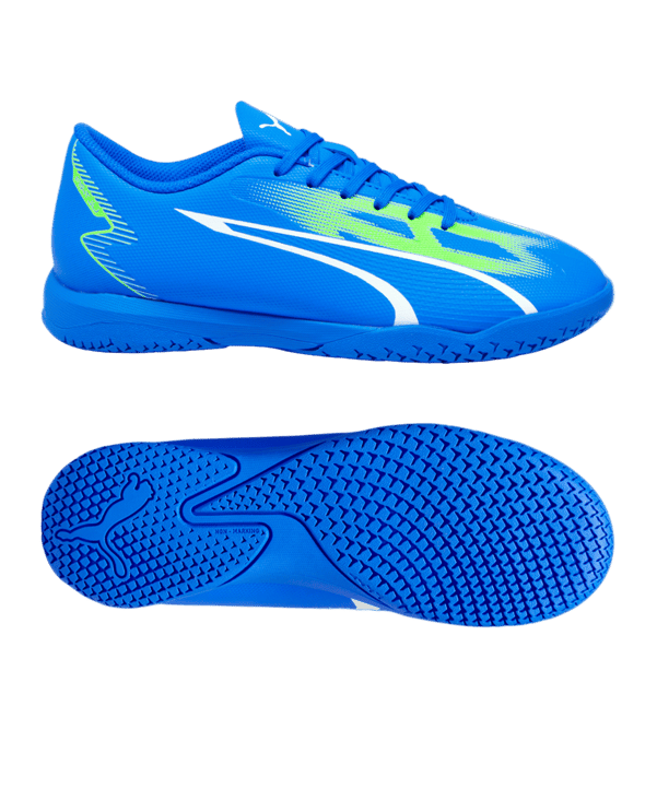 PUMA ULTRA Play IT Halle Jr Gear Up Kids Blau Weiss F03