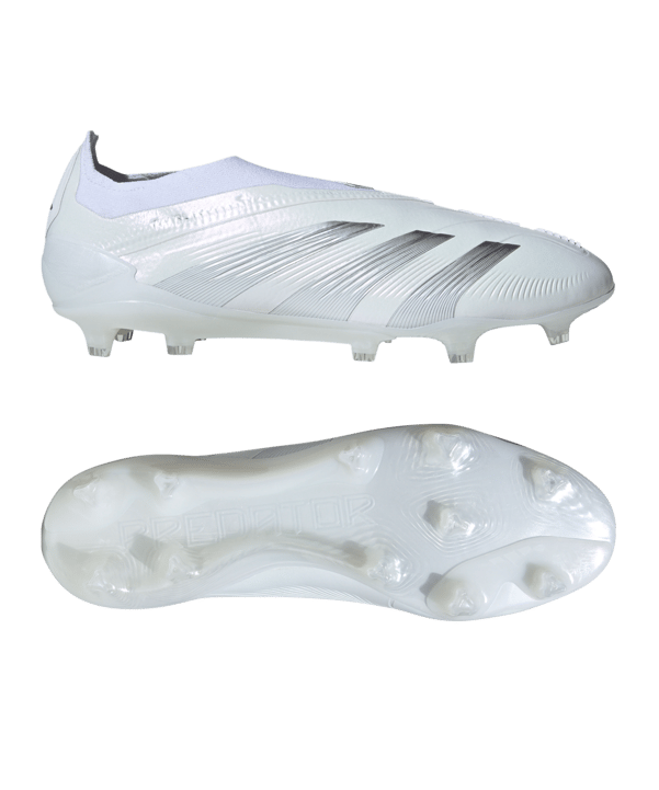adidas Predator Elite LL FG Pearlized Weiss Silber Weiss