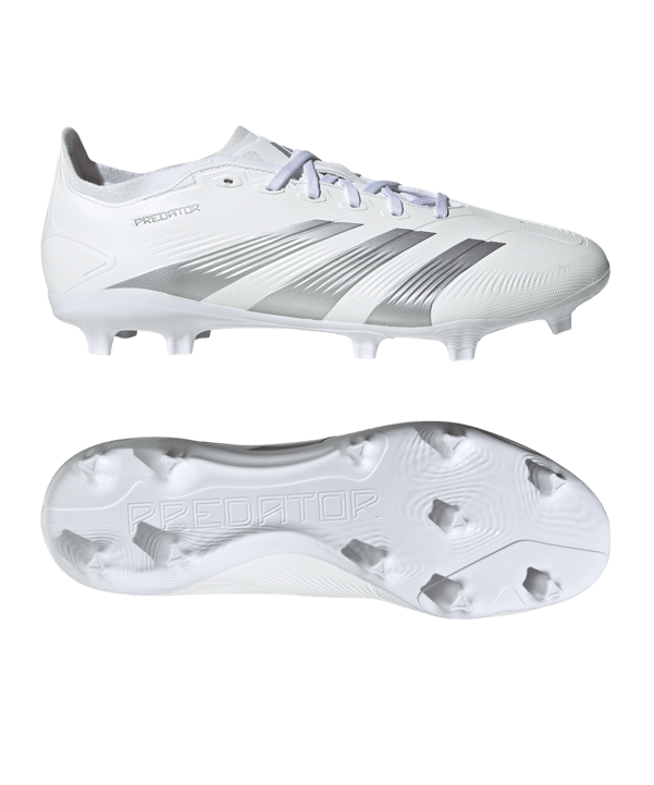adidas Predator League FG Pearlized Weiss Silber Grau
