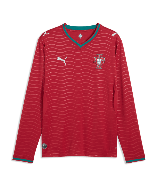 PUMA FPF Portugal Replica Trikot Langarm Home WM 2026 Rot F01