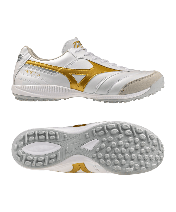 Mizuno Morelia Sala Elite TF Bright Gold Weiß F50