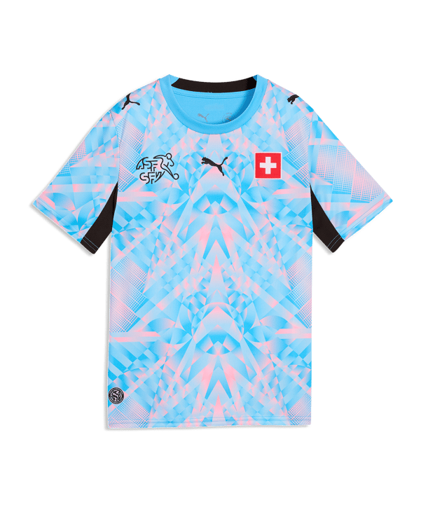 PUMA SFV Schweiz Replica Torwarttrikot Home WM 2026 Kids Blau F86